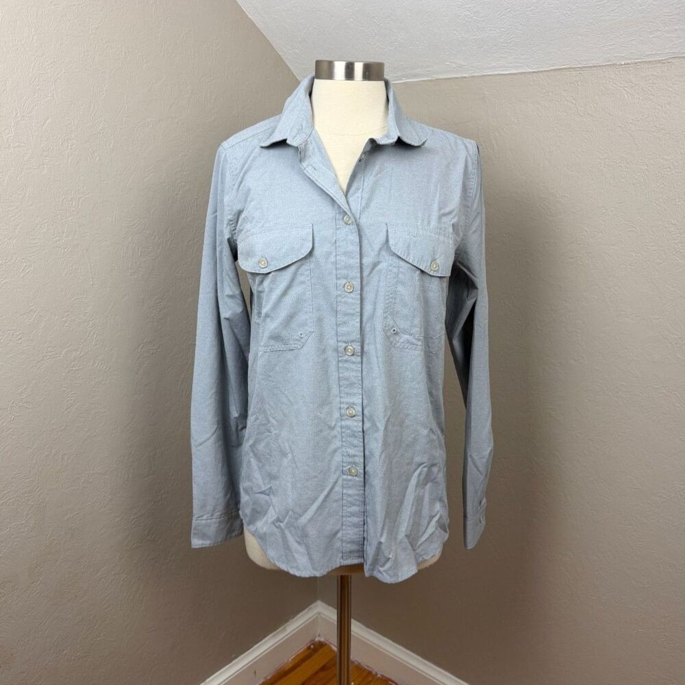 Filson | Gray Long Sleeve Button Down Work Shirt Size Medium